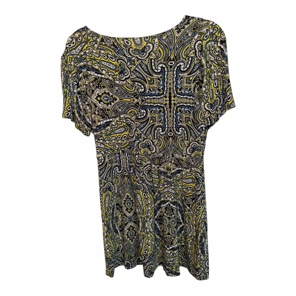 Soma Paisley Midi Dress in Yellow and Black